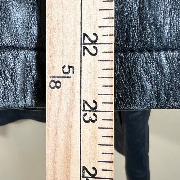 Ambition New York Black Leather Button Up Jacket Size S - Picture 10 of 13